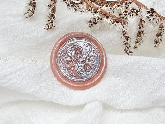 Wax Seal Stickers - Rose Reflection