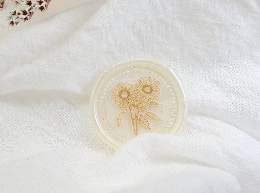 Wax Seal Stickers - Sunflowers