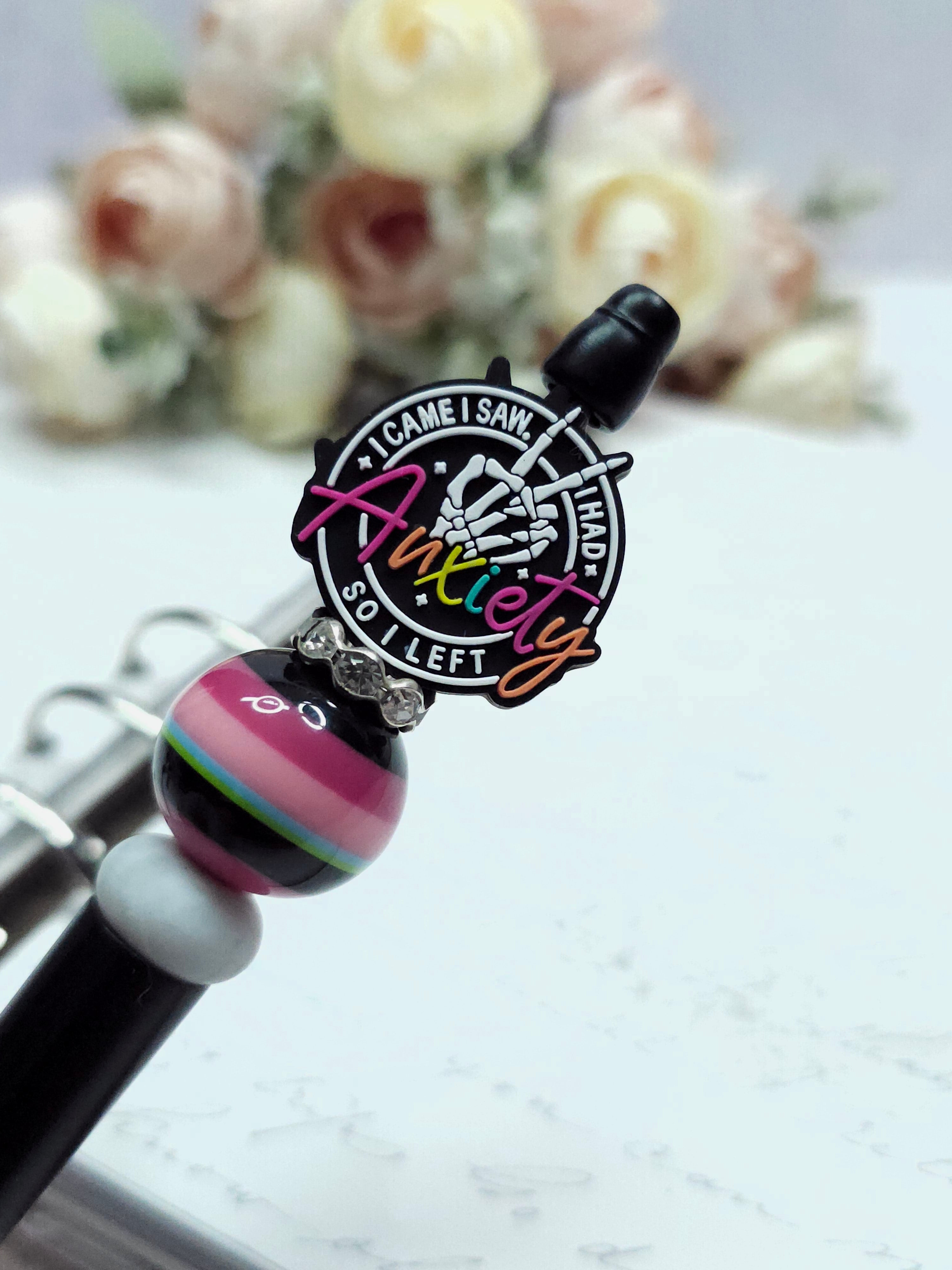 Beaded Pen -  Anxiety