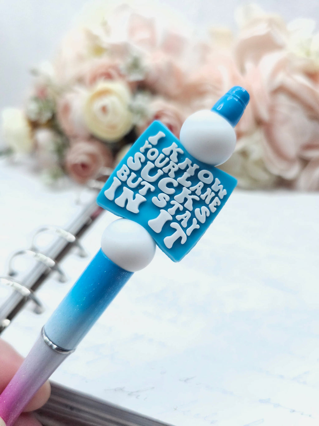 Beaded Pen - Your Lane Sucks