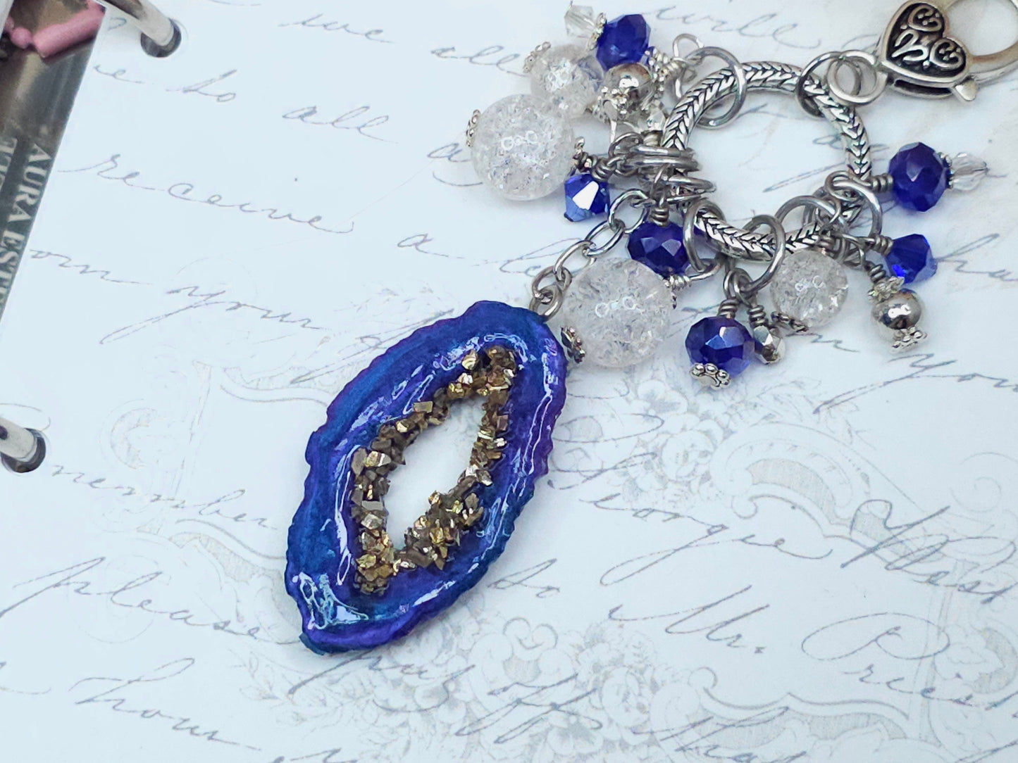 Chunky Dangle - Geode (Galaxy)