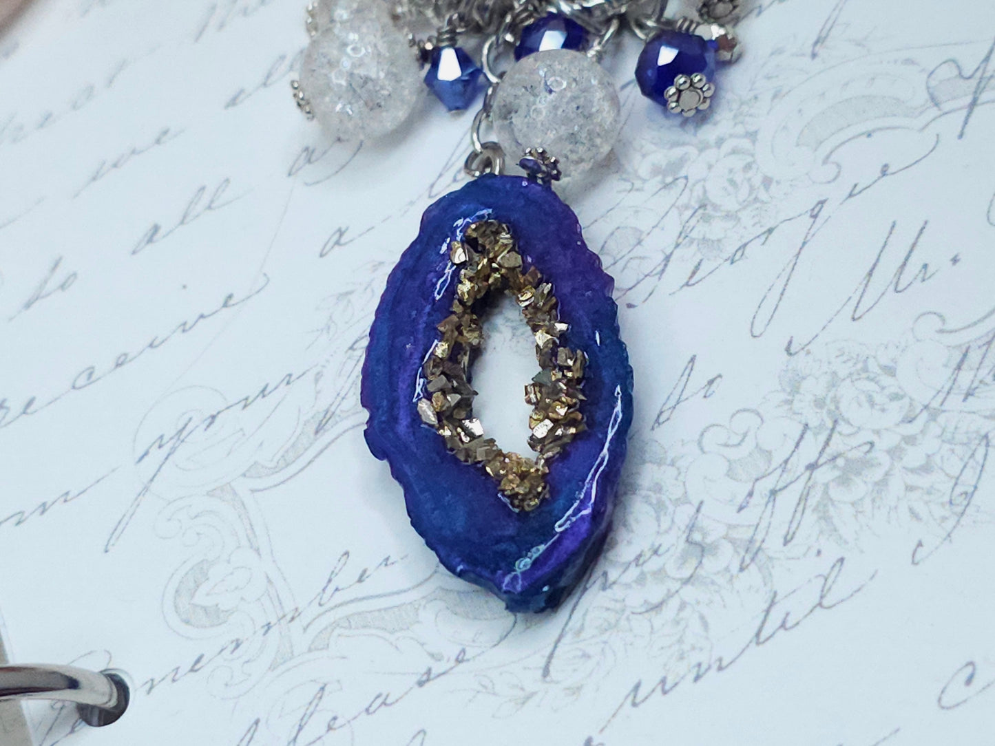 Chunky Dangle - Geode (Galaxy)