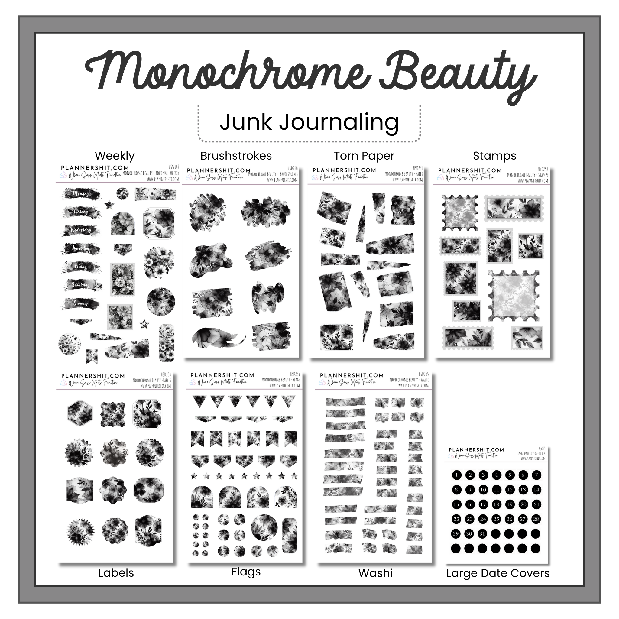 Monochrome Beauty (Journaling)