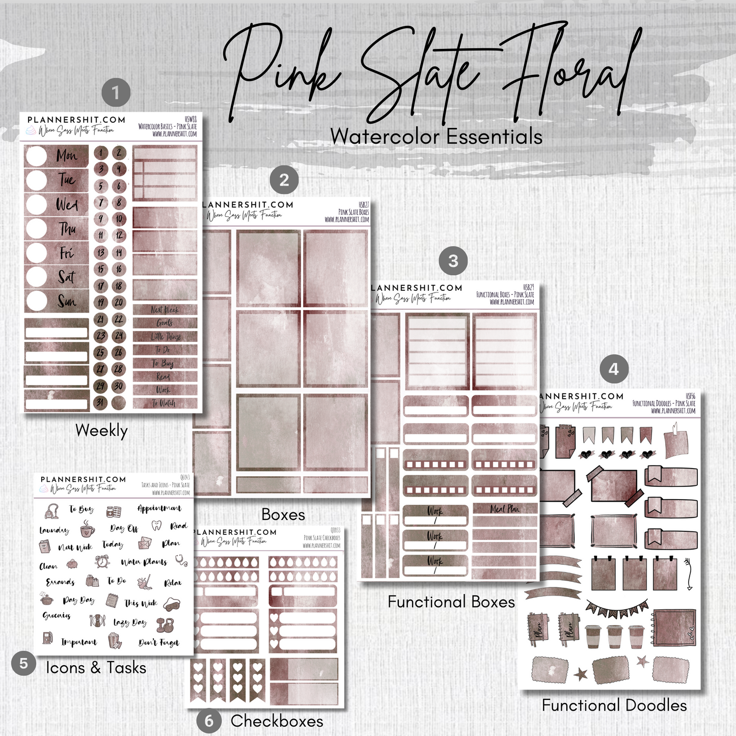 Pink Slate (Watercolor Essentials)