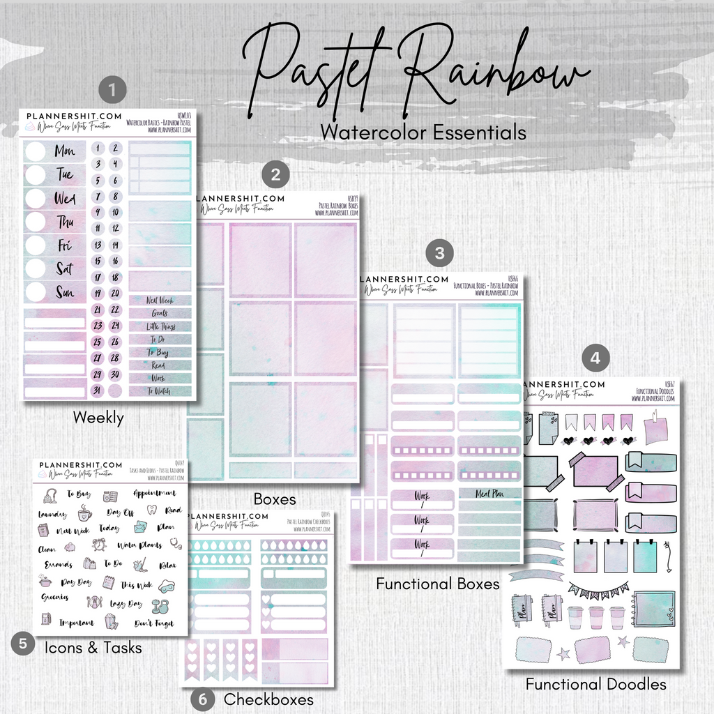 Pastel Rainbow (Watercolor Essentials)