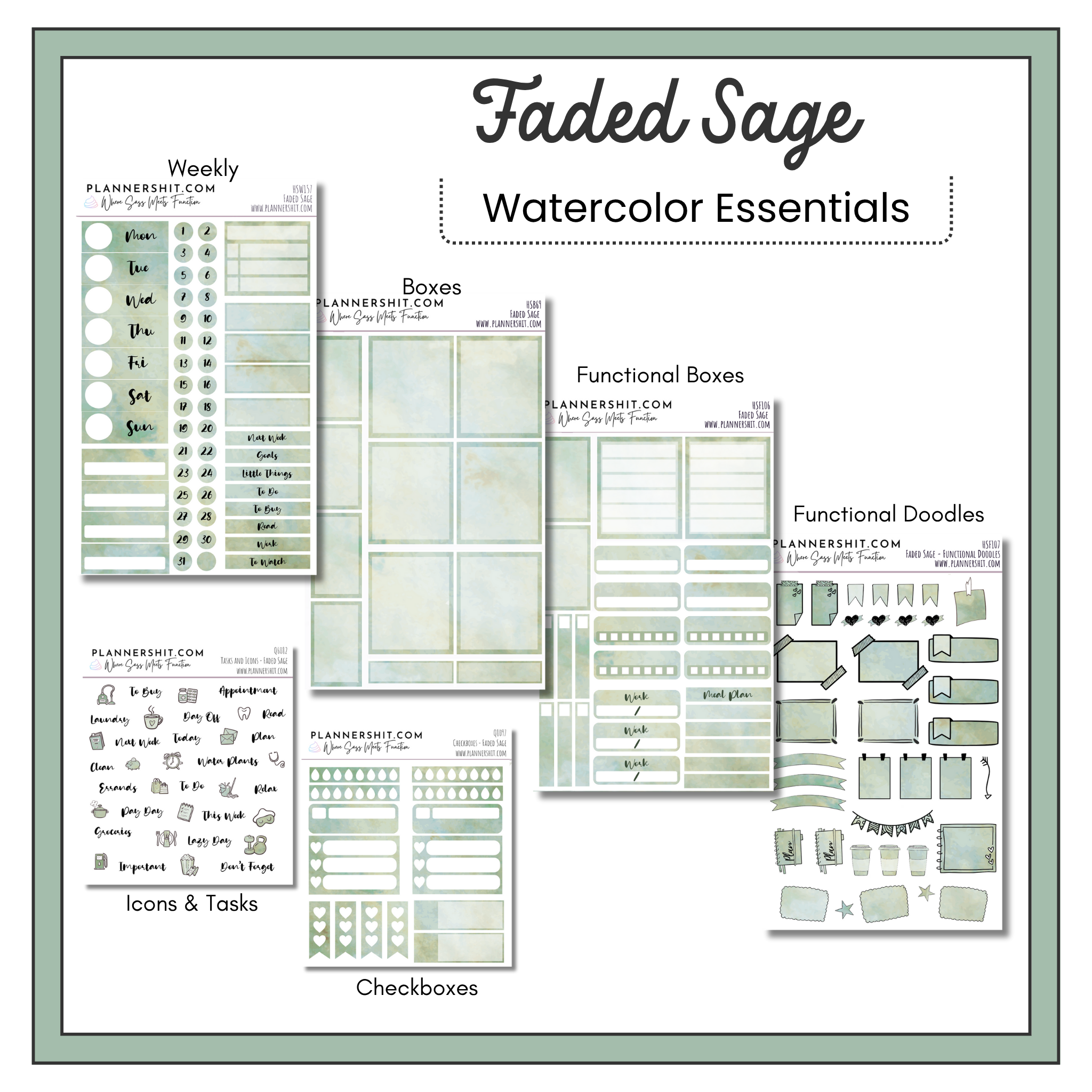 Faded Sage (Watercolor Essentials)