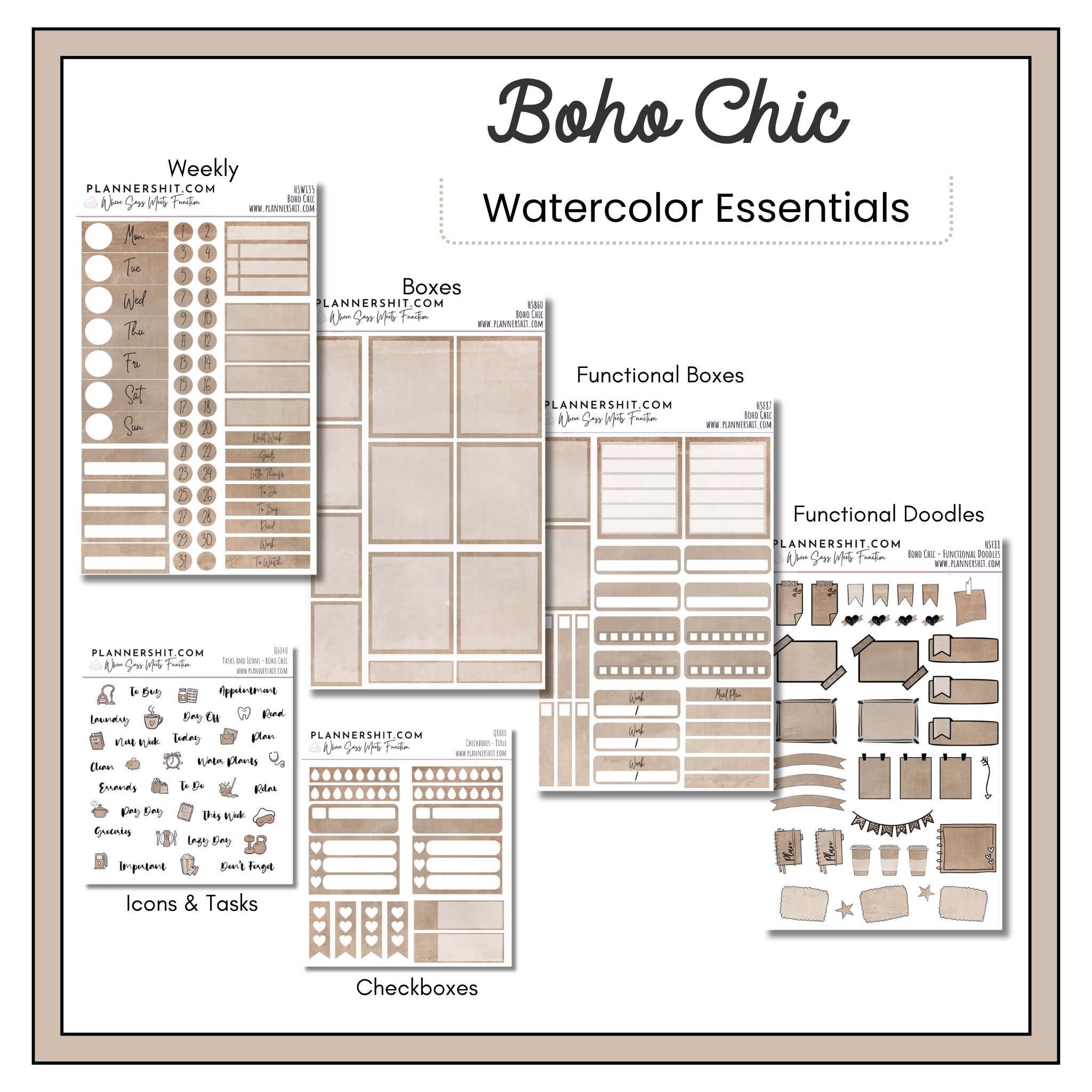 Boho Chic (Watercolor Essentials)