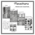 Monochrome Beauty - Watercolor Essentials