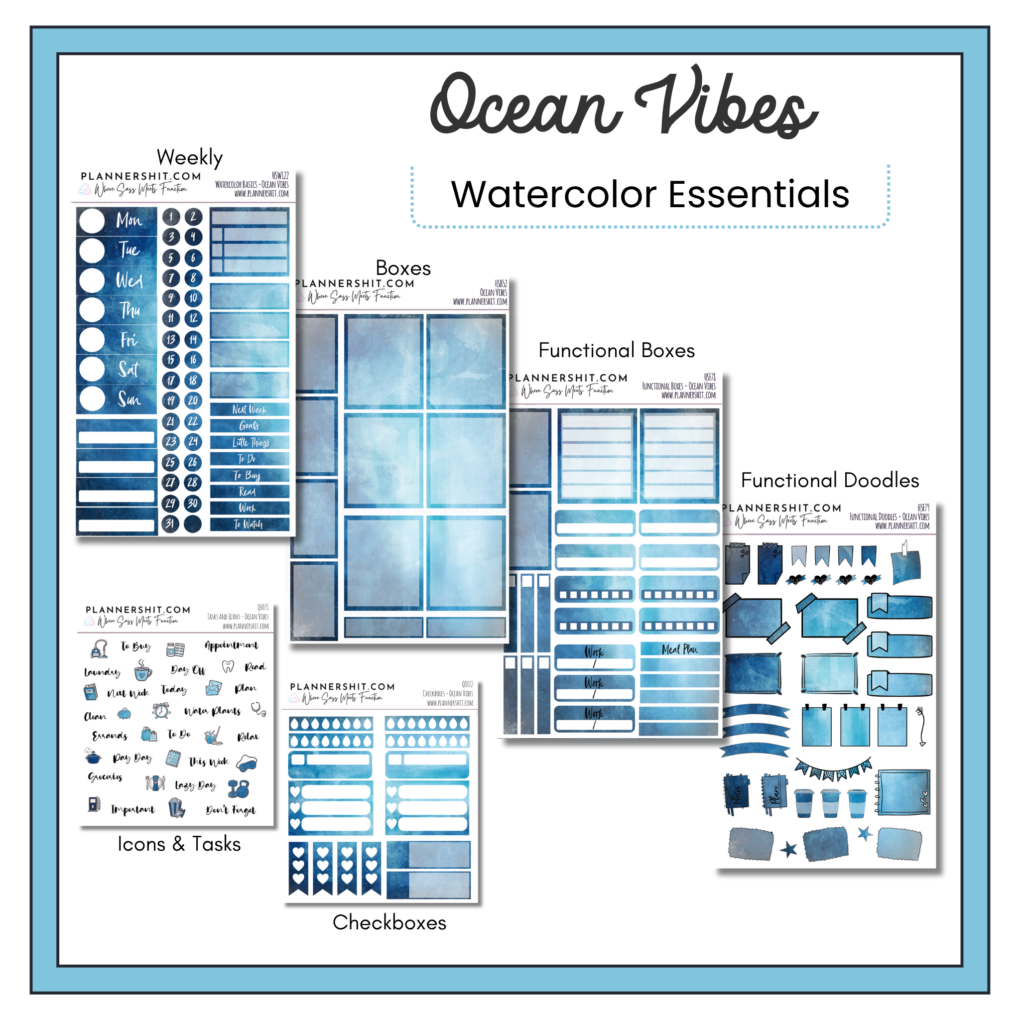 Floral Sharks (Watercolor Essentials)