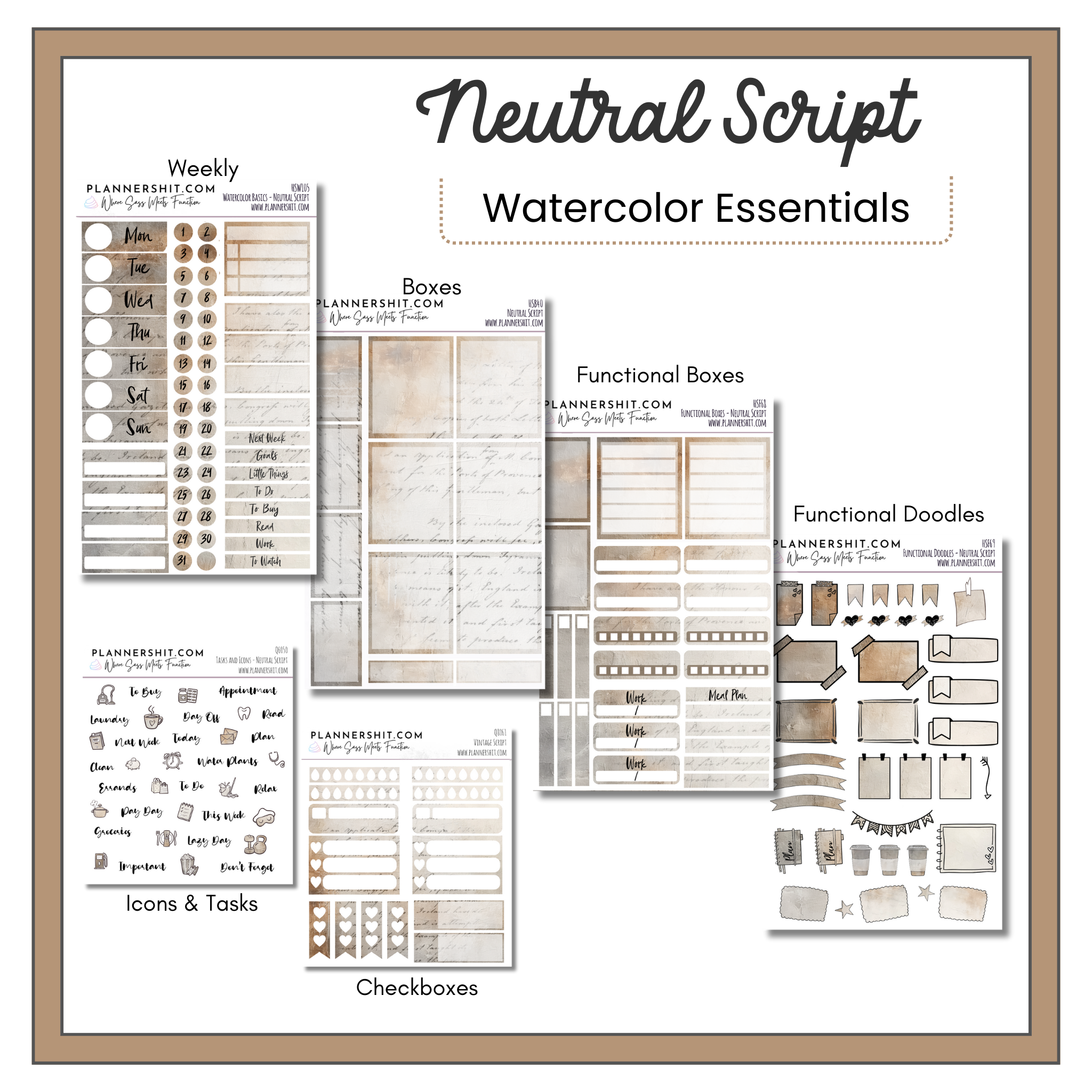Neutral Script (Watercolor Essentials)