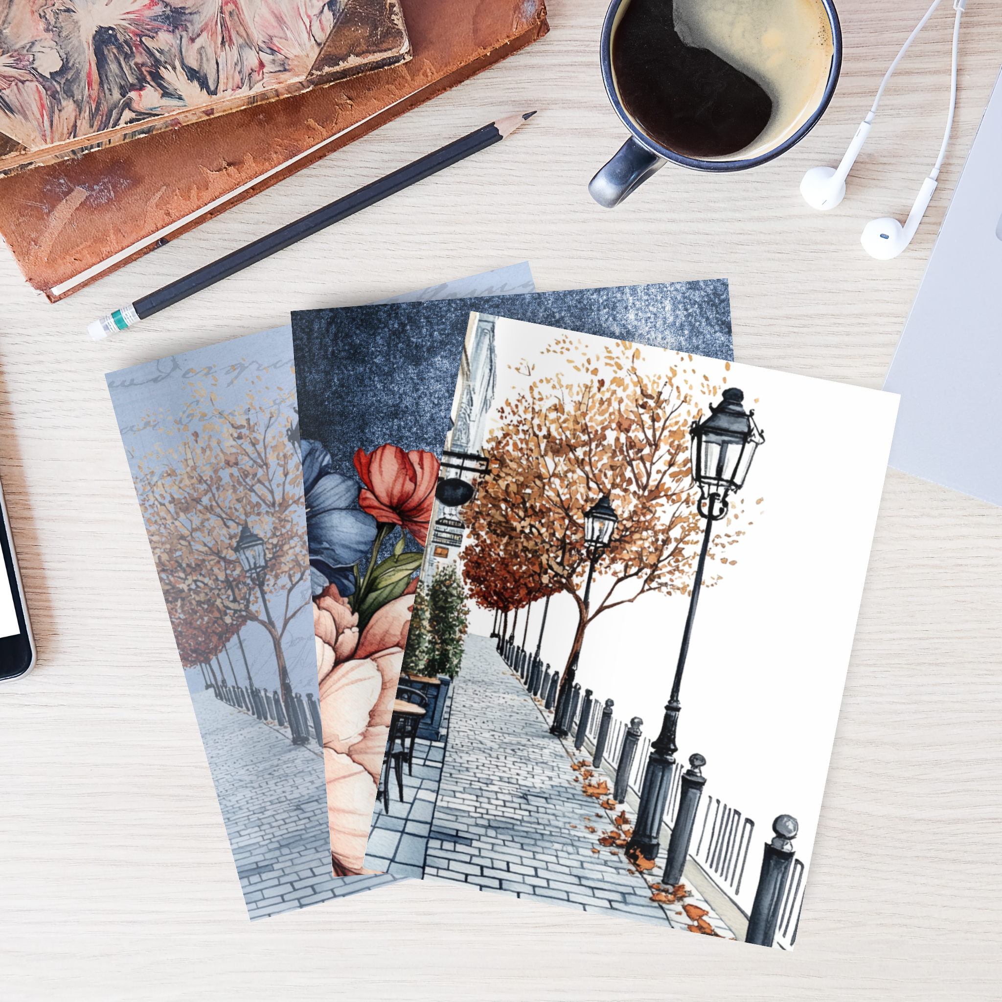 Paper Pack - Cafe Bleu