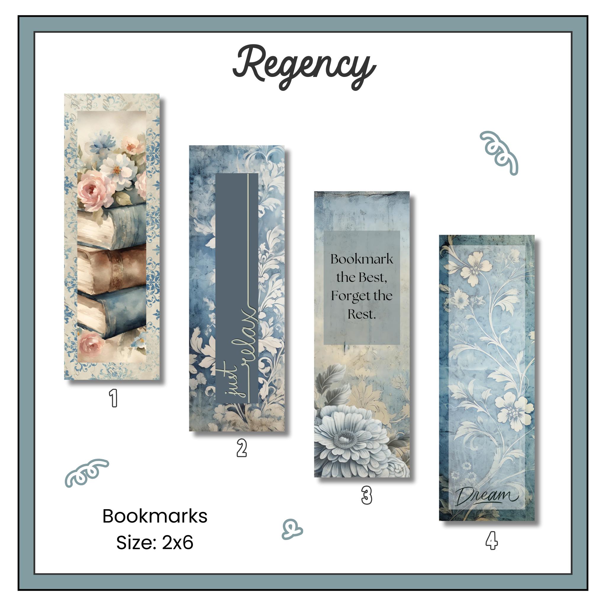 Paper Bookmark - Regency Collection
