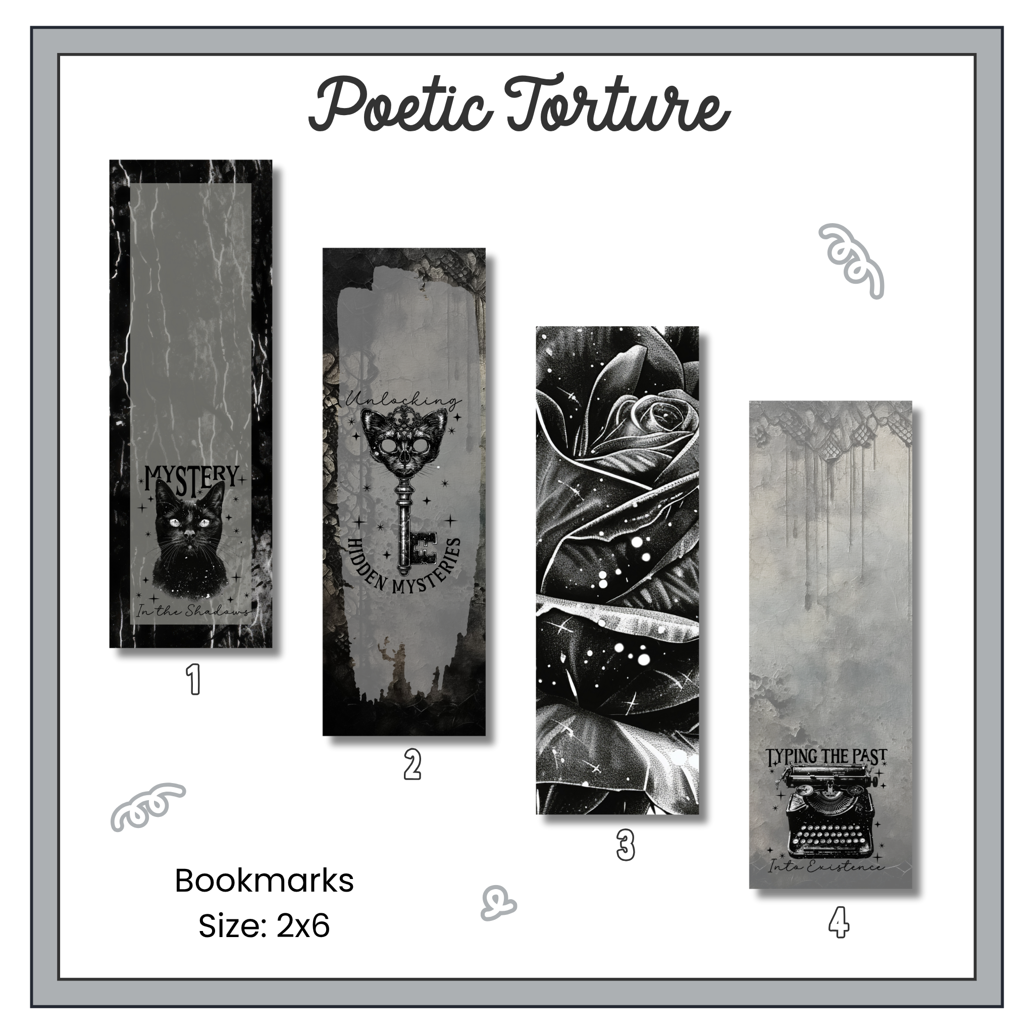 Paper Bookmark - Poetic Torture