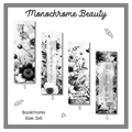 Paper Bookmark - Monochrome Beauty Collection