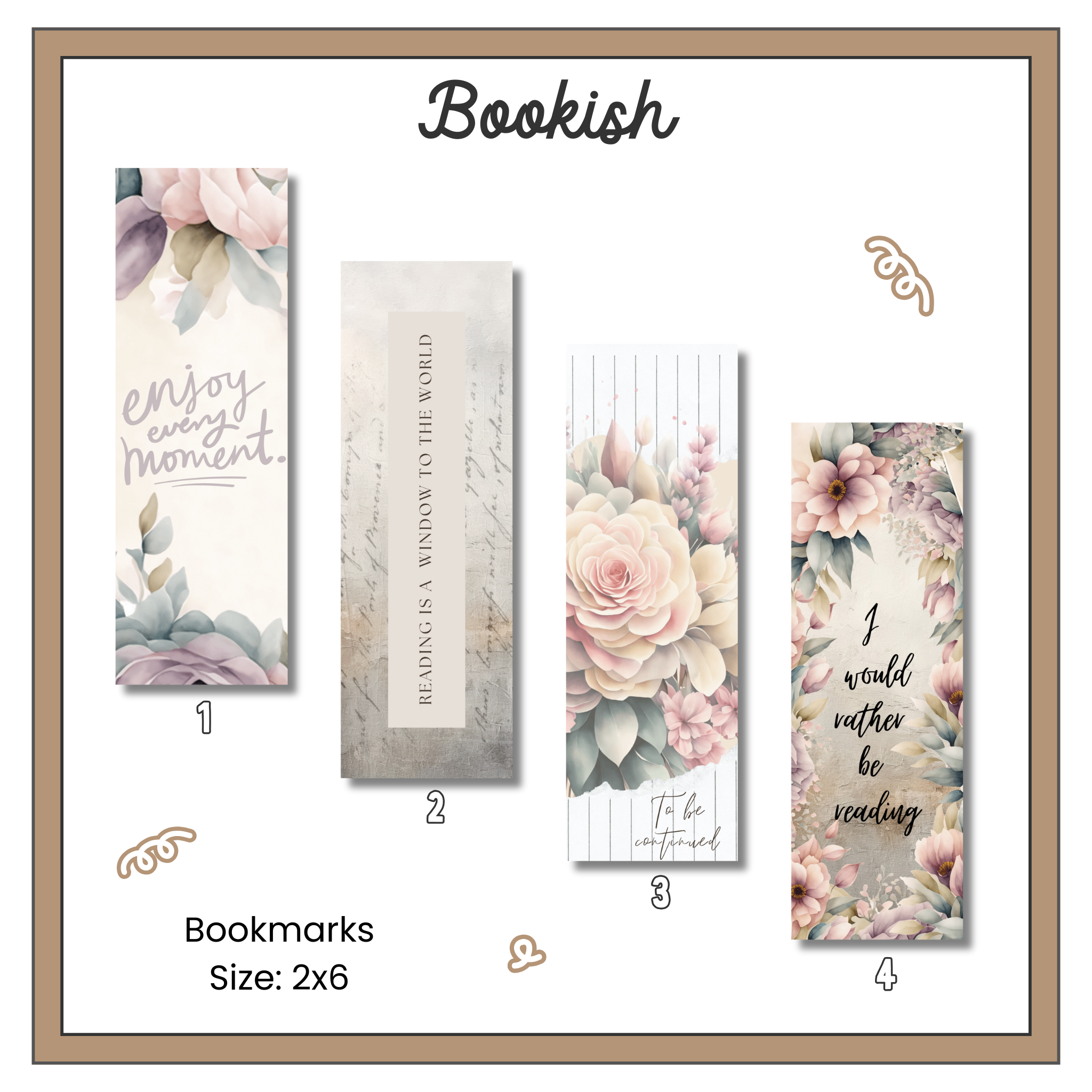 Paper Bookmark - Bookish Collection