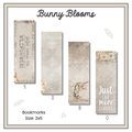 Paper Bookmark - Bunny Blooms