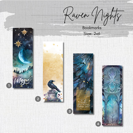 Paper Bookmark - Raven Nights