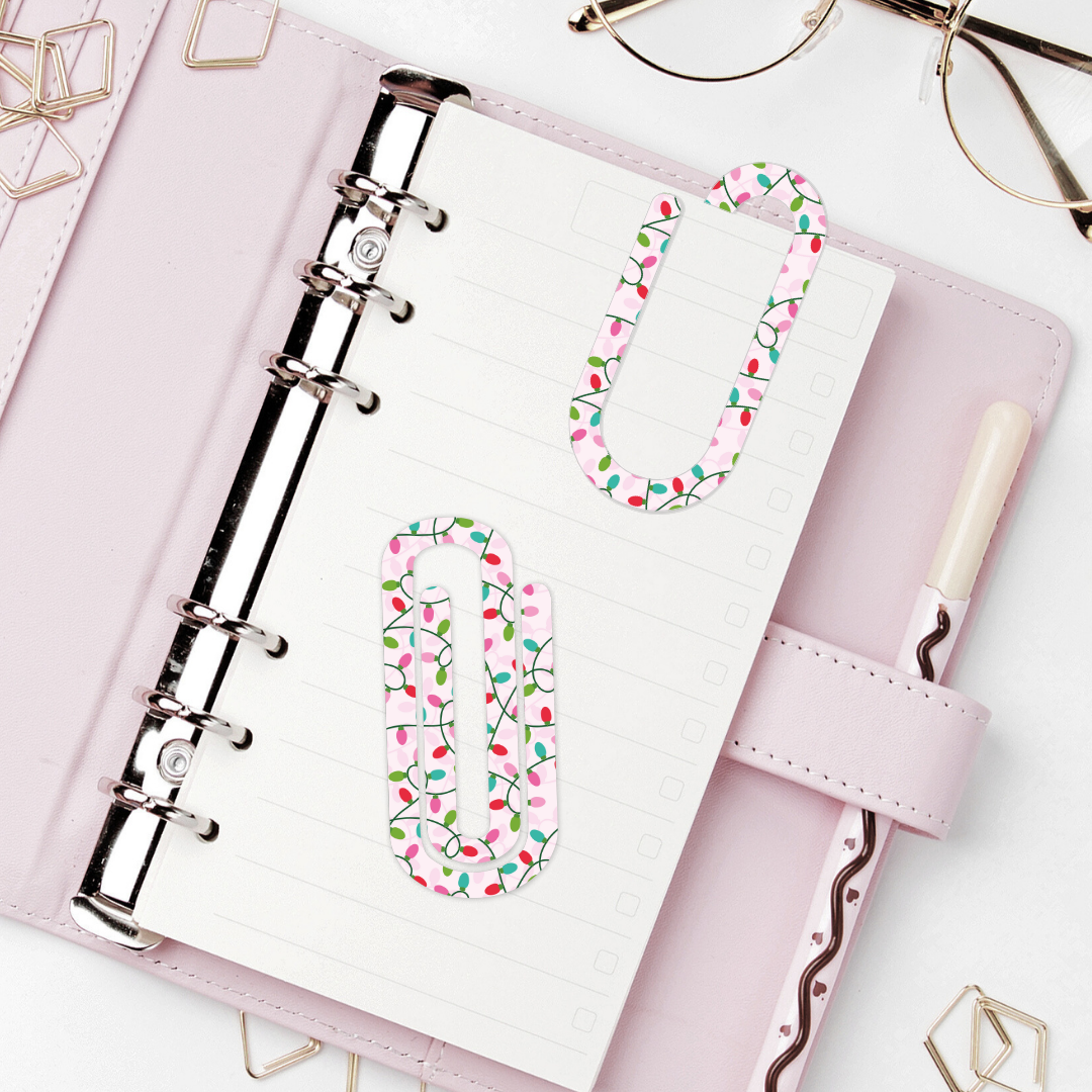 Jumbo Paperclip  - Christmas Lights