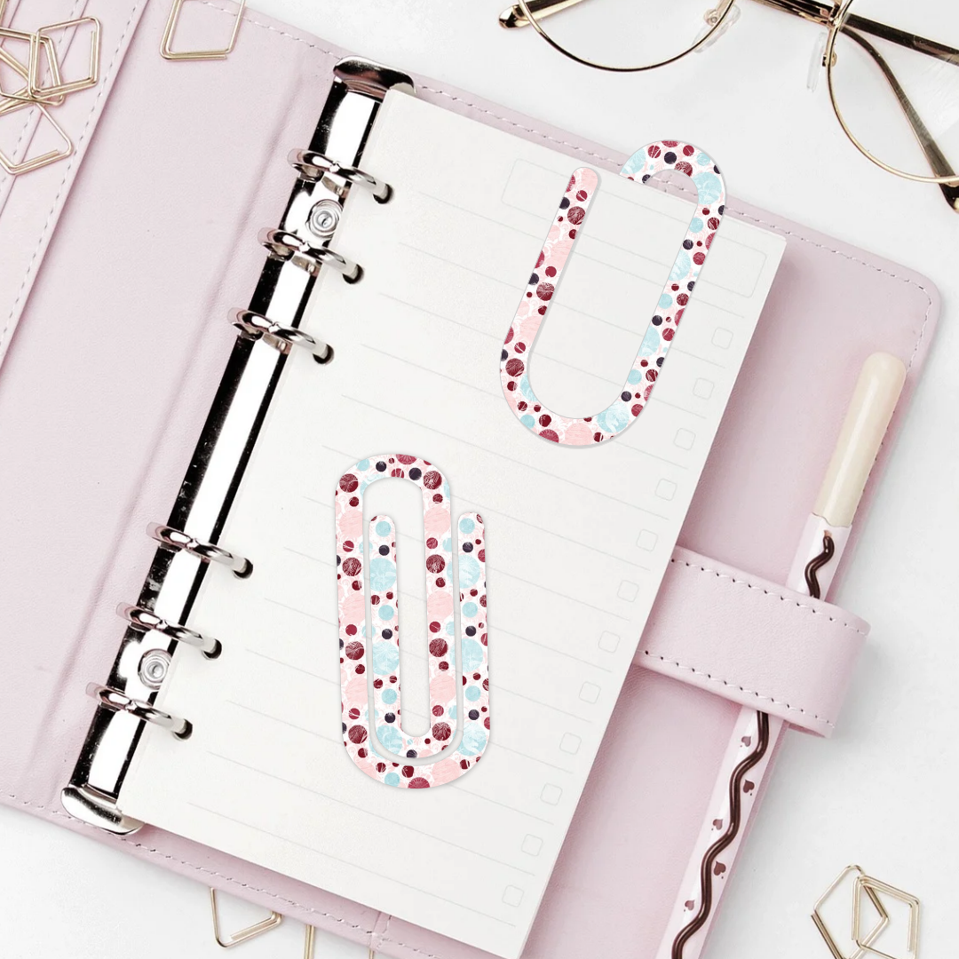 Jumbo Paperclip  -  Frosted Berry