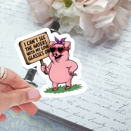 Die Cut - Love Glasses