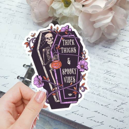 Die Cut - Thick Thighs, Spooky Vibes