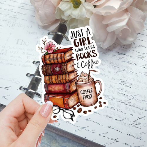 Die Cut - Books and Coffee