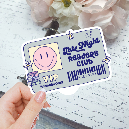 Die Cut - Late Night Reader's Club