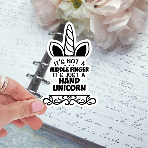 Die Cut - Unicorn Finger