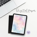 Digital Paper - Rainbow Clouds