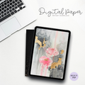 Digital Paper - Pink Rose Drip