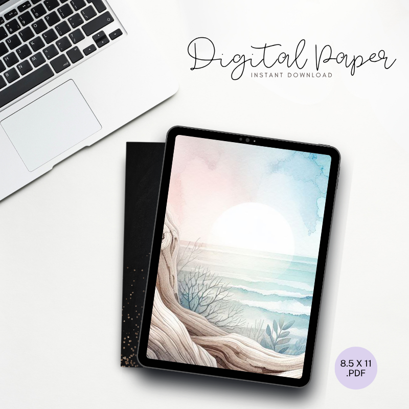 Digital Paper - Driftwood Beach