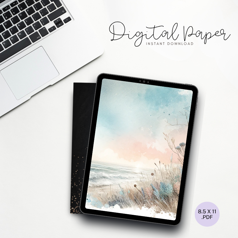 Digital Paper - Coastal Waves