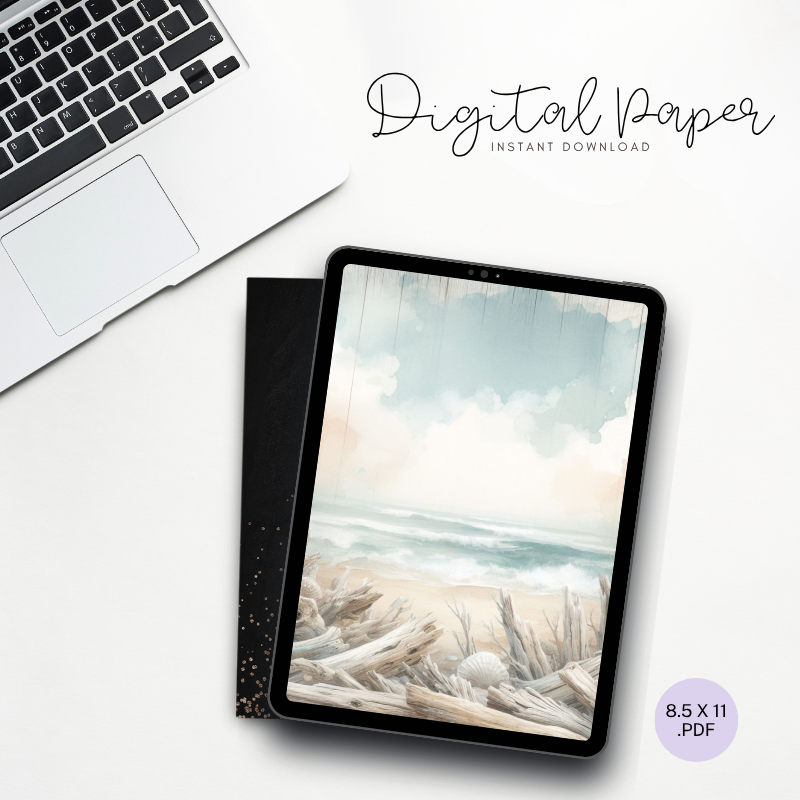Digital Paper - Driftwood Shores