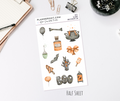Half Sheet Planner Stickers - Halloween