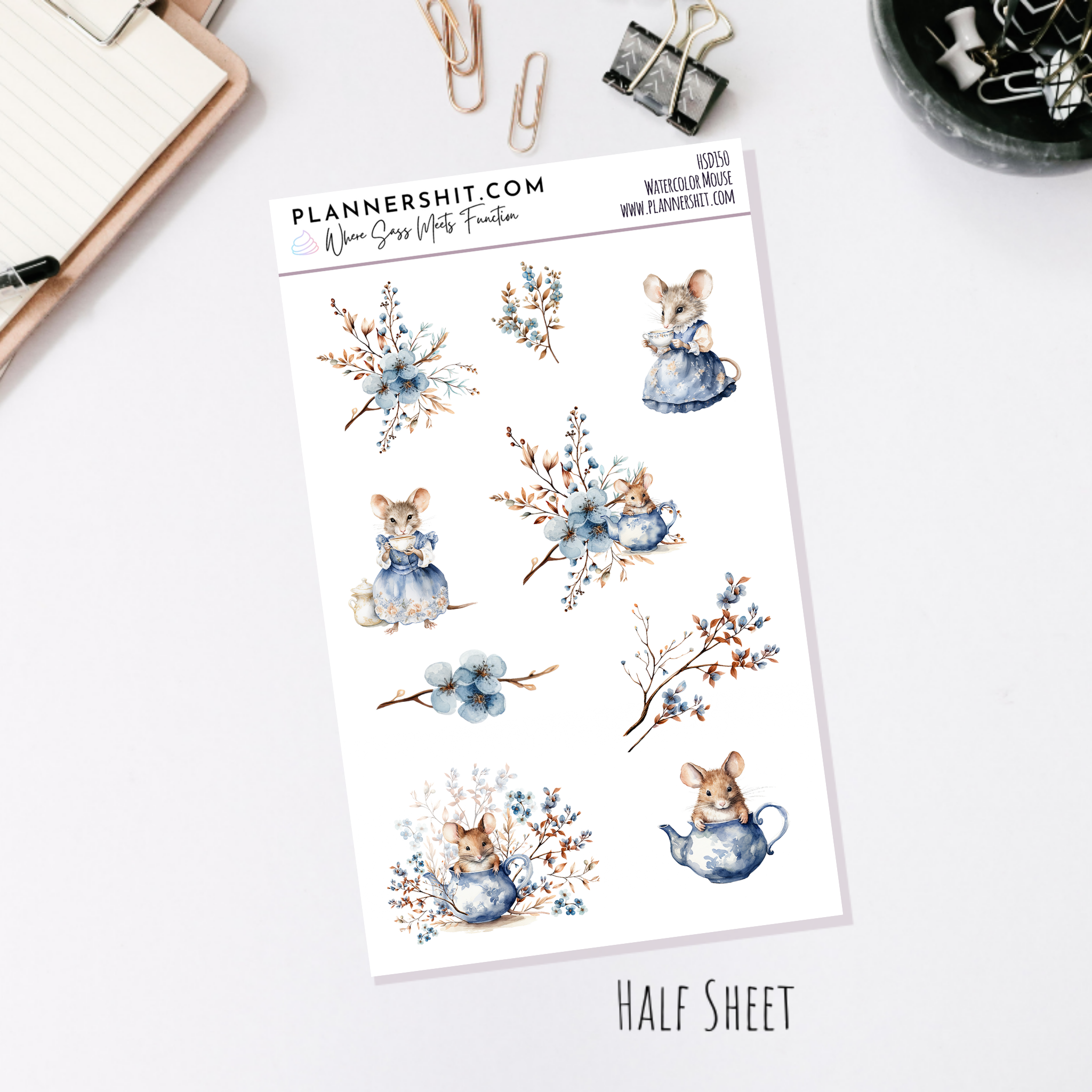 Watercolor Mouse (Standard Vertical)