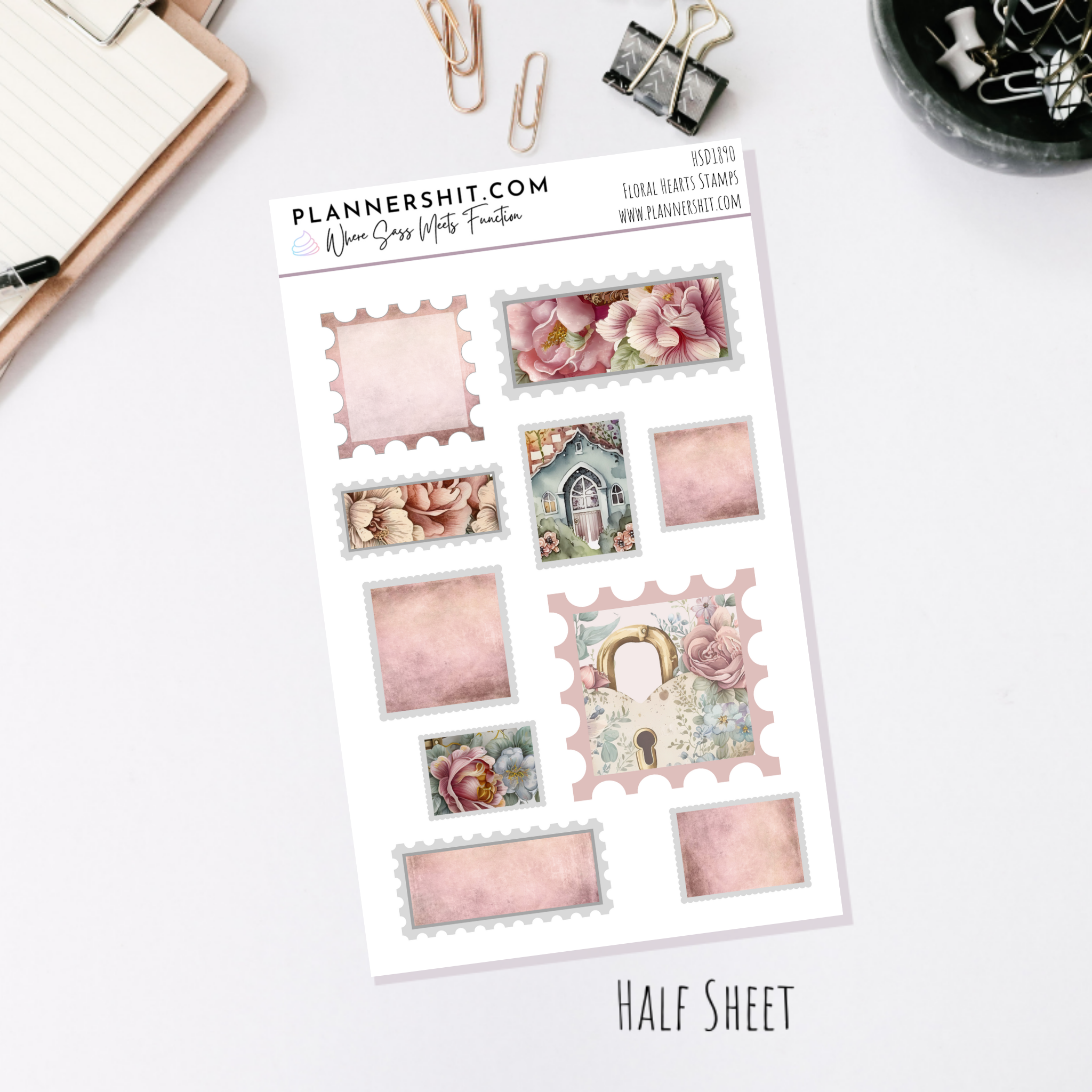 Floral Hearts (Journaling)