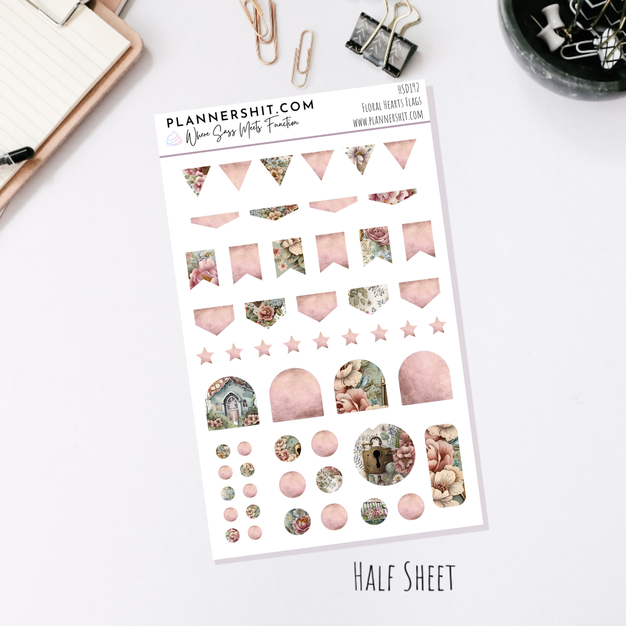 Floral Hearts (Journaling)