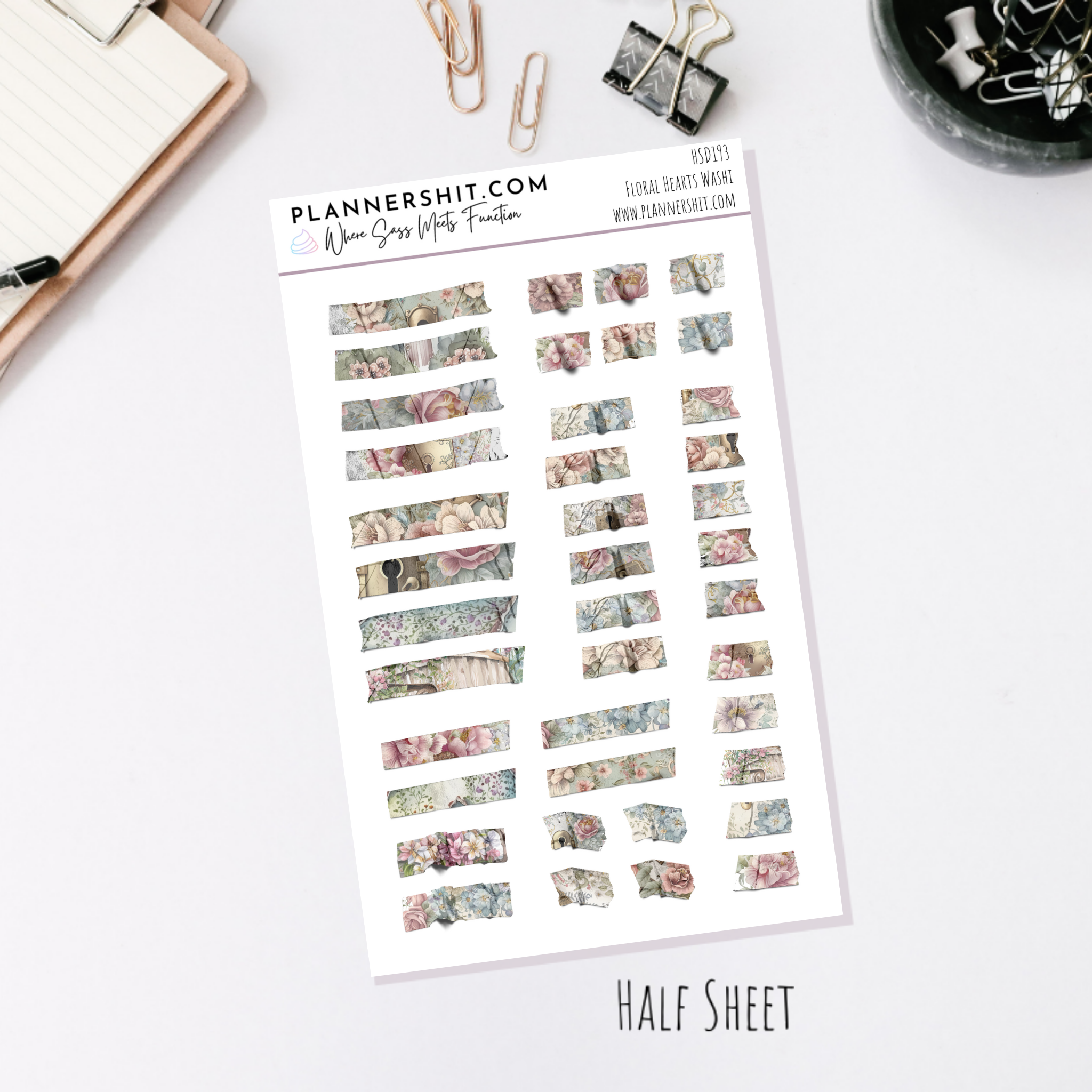 Floral Hearts (Journaling)