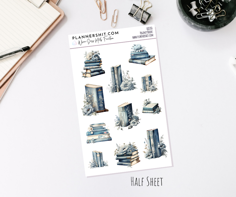 Half Sheet Planner Stickers - Regency Books