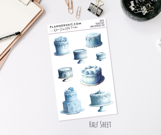 Half Sheet Planner Stickers - Regency Cakes