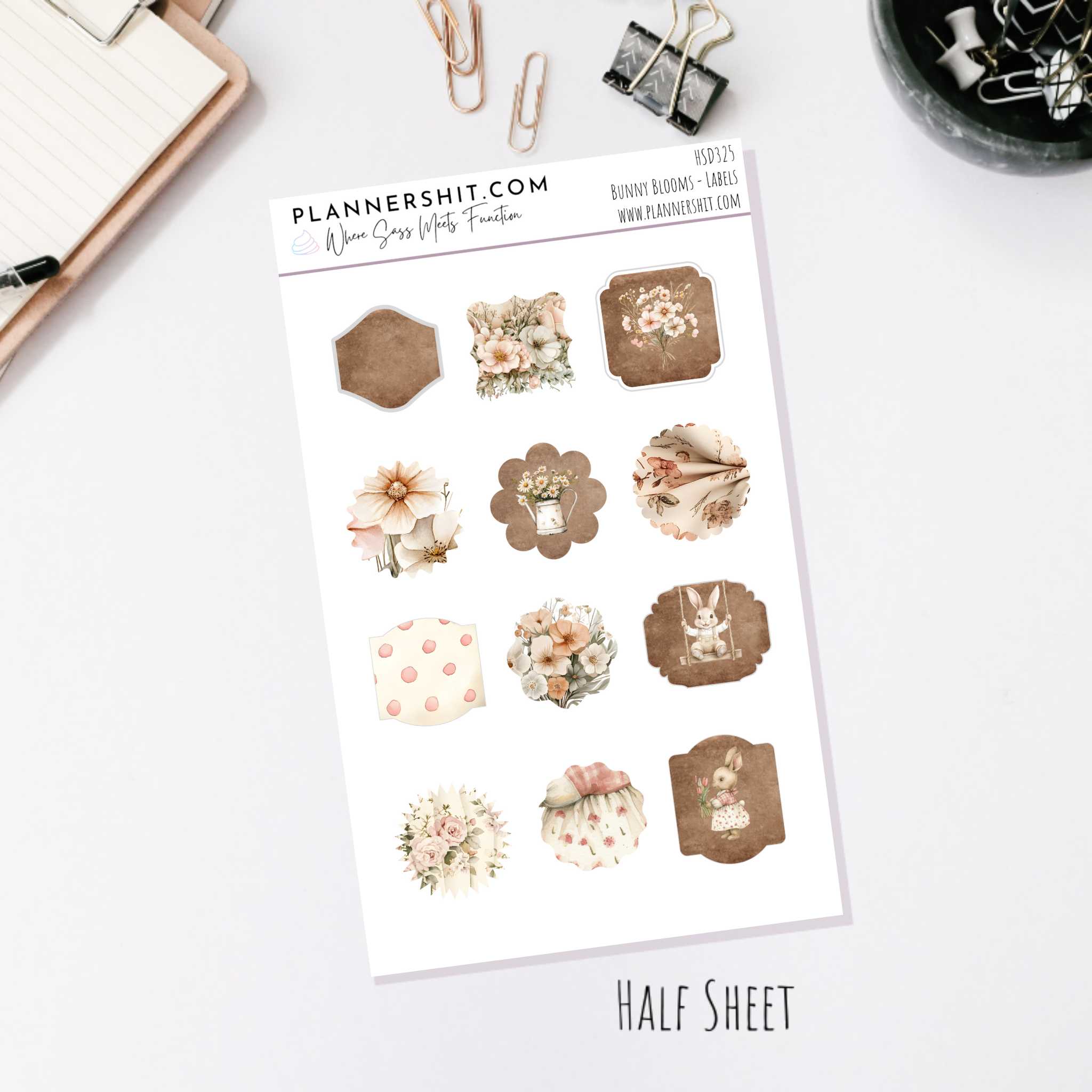 Bunny Blooms (Journaling)