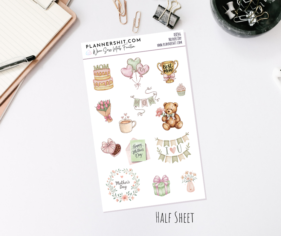 Half Sheet Weekly Mini Kit - Mother's Day