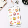 Half Sheet Planner Stickers - Pink Lemonade
