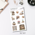 Half Sheet Planner Stickers - Floral Farmhouse