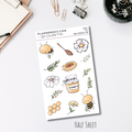 Half Sheet Planner Stickers - Bees
