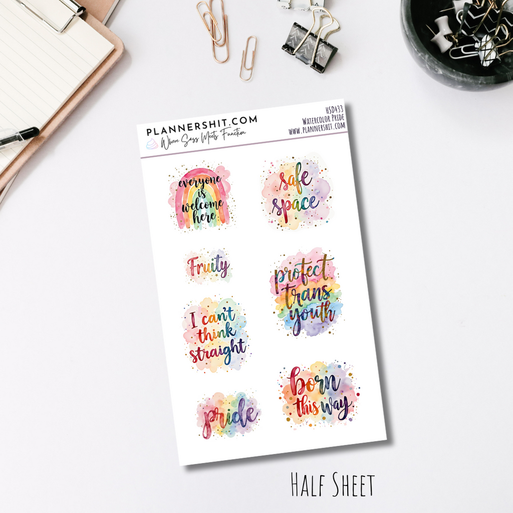 Half Sheet Weekly Mini Kit - Love is Love