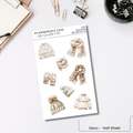 Half Sheet Planner Stickers - Sweater Weather