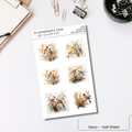 Half Sheet Planner Stickers - Autumn Birds