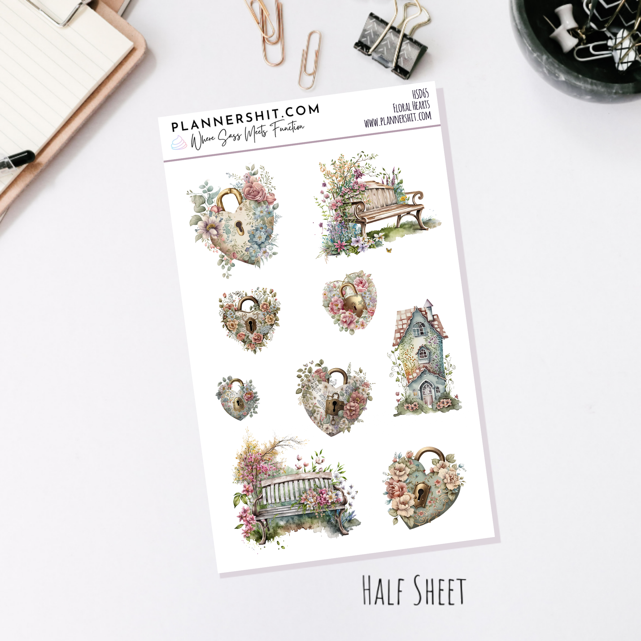 Floral Hearts (Standard Vertical)