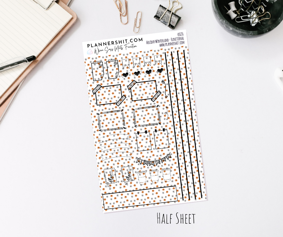 Half Sheet Weekly Mini Kit - Holiday Winterland